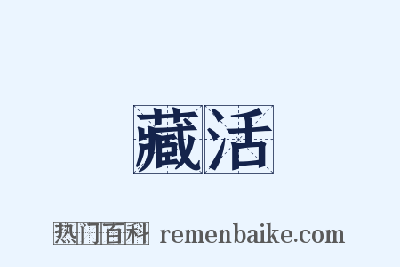 藏活是什么意思的图片